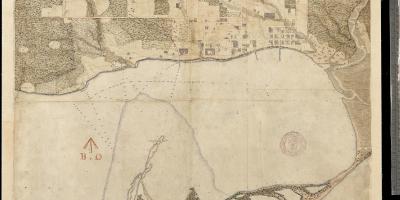 Térkép a föld York, Toronto első centure 1787-1884