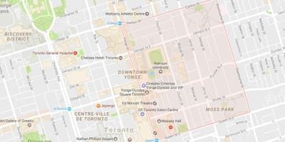Térkép Kert Kerületi Toronto City