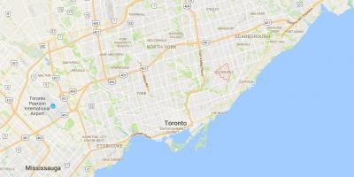 Térkép Golden Mile kerületi Toronto
