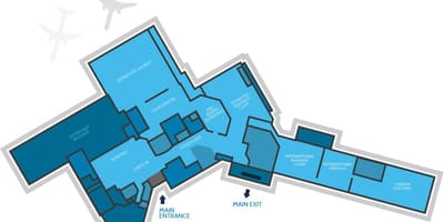Térkép Hamilton repülőtér terminál