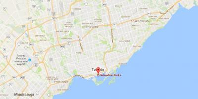 Térkép Harbourfront kerületi Toronto