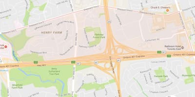 Térkép Henry Farm szomszédságában Toronto