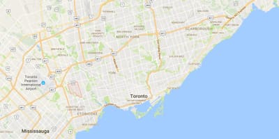 Térkép Hercegnő Kertek kerületi Toronto