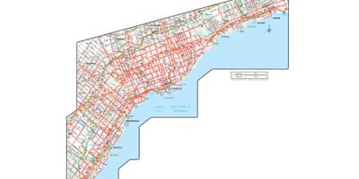 Térkép hivatalos Út Ontario