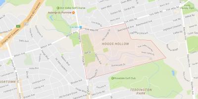 Térkép Hoggs Üreges környéken Toronto