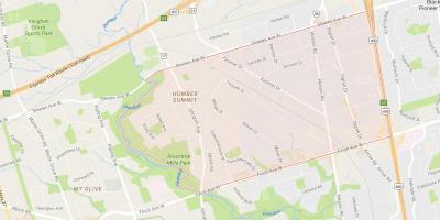Térkép Humber Csúcstalálkozó környéken Toronto