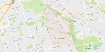 Térkép Humber Heights – Westmount környéken Toronto