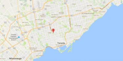 Térkép Humewood–Cedarvale kerületi Toronto