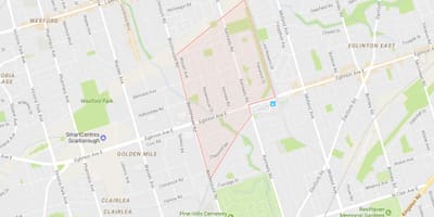 Térkép Ionview környéken Toronto
