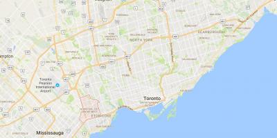Térkép Islington-belváros Nyugati részén található Toronto