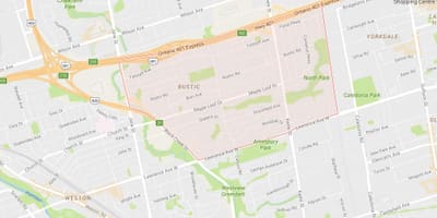 Térkép Juhar Leafneighbourhood Toronto