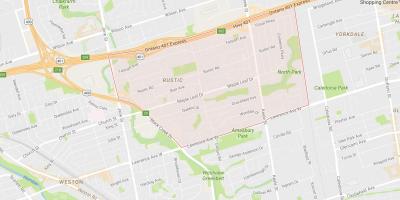 Térkép Juhar Leafneighbourhood Toronto