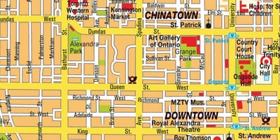 Térkép Chinatown-Ontario