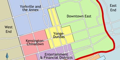 Térkép Központi Toronto