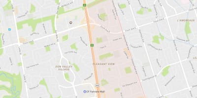 Térkép Kellemes Kilátás a környék Toronto