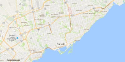 Térkép Kellemes Kilátás kerületi Toronto
