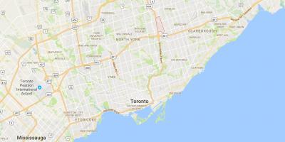 Térkép Kellemes Kilátás kerületi Toronto