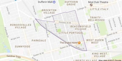 Térkép Kis Portugália Toronto
