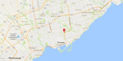 Térkép Kormányzó Híd kerületi Toronto