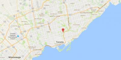 Térkép Kormányzó Híd kerületi Toronto