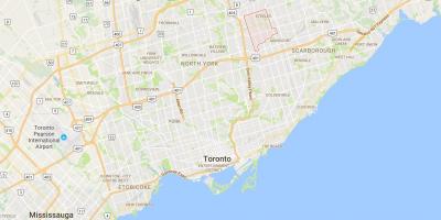 Térkép L'Amoreaux kerületi Toronto