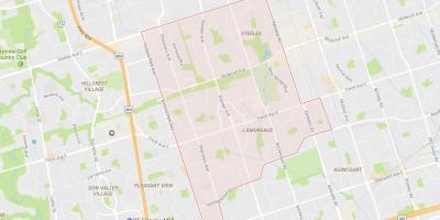 Térkép L'Amoreaux környéken Toronto
