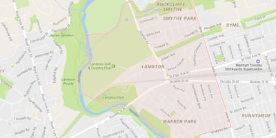 Térkép Lambton környéken Toronto