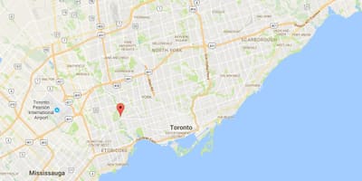 Térkép Lambton kerületi Toronto