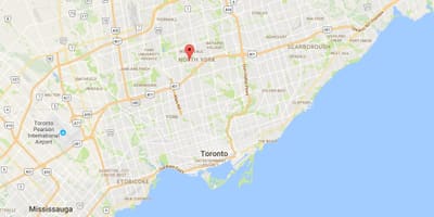 Térkép Lansing kerületi Toronto