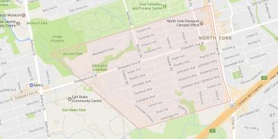 Térkép Lansing környéken Toronto