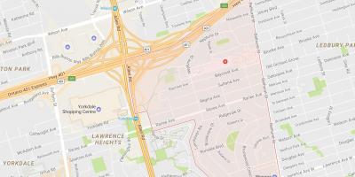 Térkép Lawrence Kastély szomszédságában Toronto