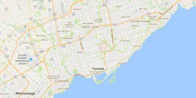 Térkép Leaside kerületi Toronto