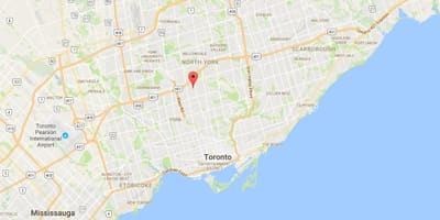 Térkép Ledbury Park Toronto kerület