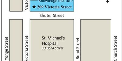 Térkép Li Ka-Shing Tudás Intézet Toronto
