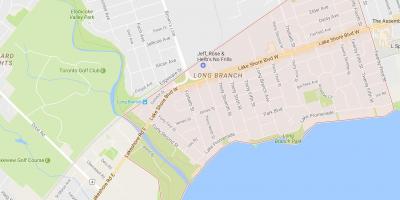 Térkép Long Branch környéken Toronto