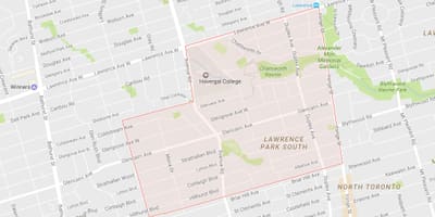 Térkép Lytton Park szomszédságában, Toronto