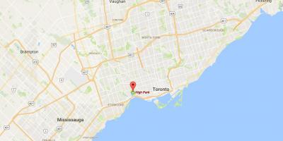 Térkép Magas Park Toronto kerület