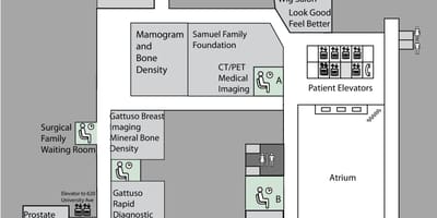 Térkép Margaret Hercegnő Cancer Centre Toronto 3. emelet