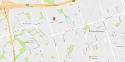 Térkép Maryvalen eighbourhood Toronto