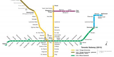 Térkép metró Toronto