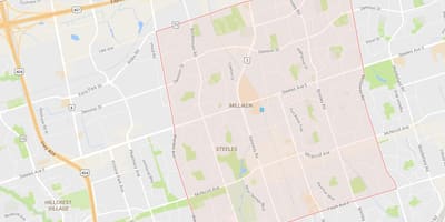Térkép Milliken környéken Toronto