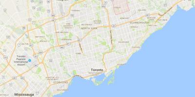 Térkép Milliken kerületi Toronto