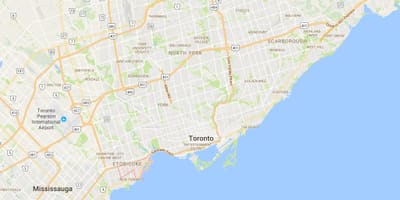 Térkép Mimico kerületi Toronto