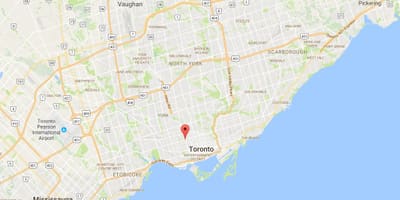Térkép Mirvish Falu kerületi Toronto