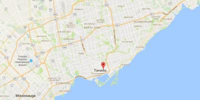 Térkép Moss Park Toronto kerület
