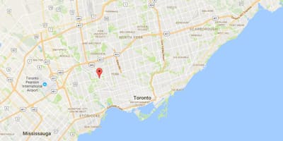 Térkép Mount Dennis kerületi Toronto