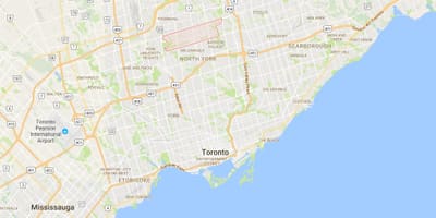 Térkép Newtonbrook kerületi Toronto