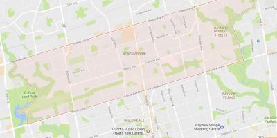 Térkép Newtonbrook környéken Toronto