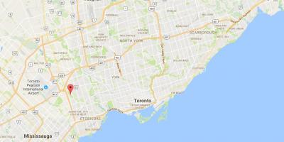 Térkép Nyugati Deane Park Toronto kerület