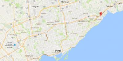 Térkép Nyugati Rouge kerületi Toronto